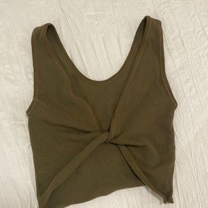 Urban outfitters tie front crop top